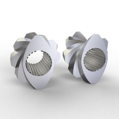 kaufen Wärmebehandelte TDK-Schraubelemente DIN Zwillingschrauben-Extrudierte Teile für die chemische Industrie online manufacture
