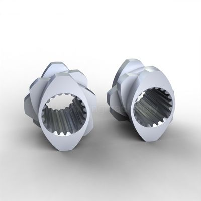 kaufen Zwei-Schraub-Extruder-Kneidblöcke 316L W6Mo5Cr4V2 Spinnverbindung Rückwärtspumpen online manufacture