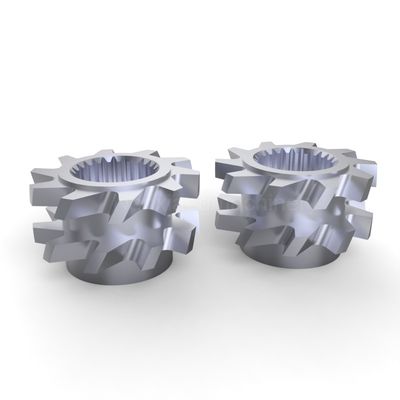 kaufen Zwei-Schraub-Extruder mit zähnenförmigem Mischelement, Rückschlagblätter für die industrielle Mischung online manufacture