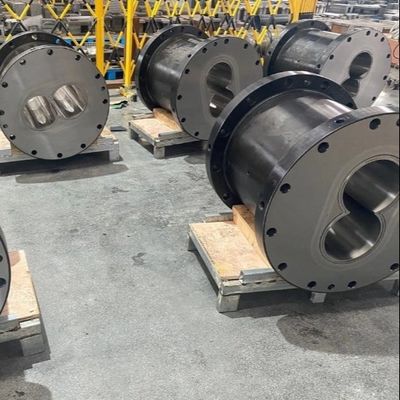 kaufen JSW Co Rotation Open Screw Barrel Verschleißbeständige Twin Screw Extruder Teile für PPE-Produkte online manufacture
