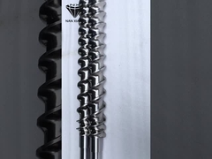 Präzisionsseitenfütterungen CNC-bearbeitete Elemente Extruder-Schraubteile Polieren OEM